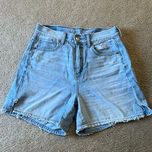 Light Wash Highest Waist Baggy Short